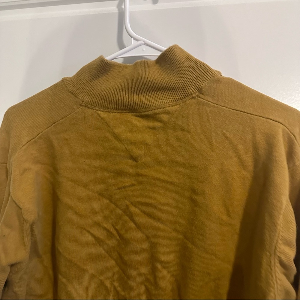Men’s Size Large Report Collection Mustard Yellow 3/4 Zip Jacket - Picture 7 of 8